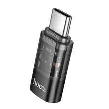 Заредете изображение във визуализатора на галерията – HOCO adapter Type C (male) to Lightning (female) UA36D transparent black
