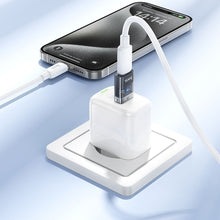 Заредете изображение във визуализатора на галерията – HOCO adapter USB A (male) to Typ C (female) UA36C transparent black
