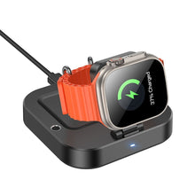 Заредете изображение във визуализатора на галерията – HOCO wireless charger 3in1 compatible with Apple Watch 3A 5W CQ16A black
