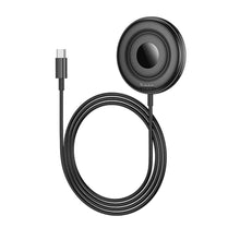 Заредете изображение във визуализатора на галерията – HOCO wireless charger compatible with MagSafe with digital display 2A 15W CW61 black
