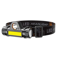 Заредете изображение във визуализатора на галерията – Head flashlight LED 4in1 with magnet and batter RC-K-1228 black
