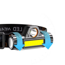 Заредете изображение във визуализатора на галерията – Head flashlight LED 4in1 with magnet and batter RC-K-1228 black

