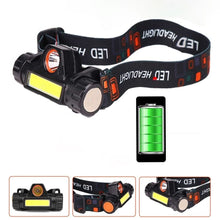Заредете изображение във визуализатора на галерията – Head flashlight LED 4in1 with magnet and batter RC-K-1228 black
