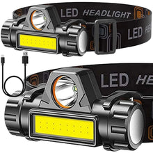 Заредете изображение във визуализатора на галерията – Head flashlight LED 4in1 with magnet and batter RC-K-1228 black
