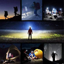 Заредете изображение във визуализатора на галерията – Head flashlight LED 4in1 with magnet and batter RC-K-1228 black
