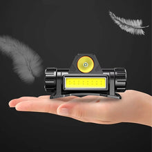 Заредете изображение във визуализатора на галерията – Head flashlight LED 4in1 with magnet and batter RC-K-1228 black
