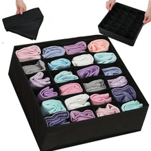 Заредете изображение във визуализатора на галерията – Underwear socks drawer organizer 24 compartments RC-K-1087 black
