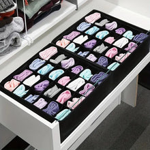 Заредете изображение във визуализатора на галерията – Underwear socks drawer organizer 24 compartments RC-K-1087 black
