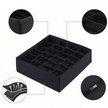Заредете изображение във визуализатора на галерията – Underwear socks drawer organizer 24 compartments RC-K-1087 black
