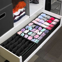 Заредете изображение във визуализатора на галерията – Underwear socks drawer organizer 24 compartments RC-K-1087 black
