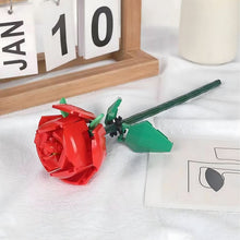 Заредете изображение във визуализатора на галерията – Construction blocks pattern Red rose 59 pieces RC-K-1189
