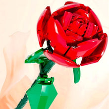 Заредете изображение във визуализатора на галерията – Construction blocks pattern Red rose 59 pieces RC-K-1189
