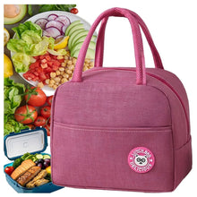 Заредете изображение във визуализатора на галерията – Lunch box thermal insulating bag RC-K-1079 pink
