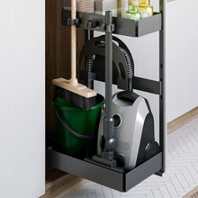 Заредете изображение във визуализатора на галерията – Wall-mounted broom mop holder self-adhesive RC-K-1152 gray
