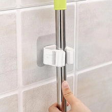 Заредете изображение във визуализатора на галерията – Wall-mounted broom mop holder self-adhesive RC-K-1153 white
