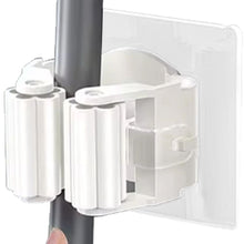 Заредете изображение във визуализатора на галерията – Wall-mounted broom mop holder self-adhesive RC-K-1153 white
