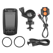 Заредете изображение във визуализатора на галерията – HOCO riding recorder with screen 2&quot; 4K DV104 black
