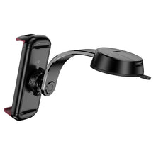 Заредете изображение във визуализатора на галерията – HOCO car holder for center console (4,5" - 13") H68 black and red
