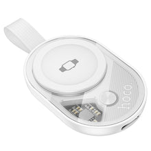 Заредете изображение във визуализатора на галерията – HOCO wireless watch charger compatible with APPLE Watch and SAMSUNG Watch 2,5W CW60 white
