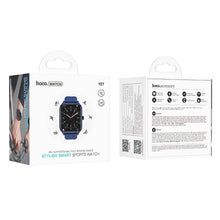 Заредете изображение във визуализатора на галерията – HOCO smartwatch with call function Y27 blue
