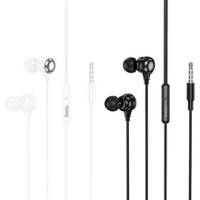 Заредете изображение във визуализатора на галерията – HOCO wire earphones Jack 3,5 mm with microphone M116 white
