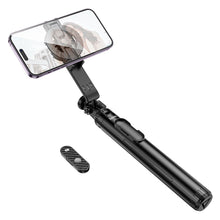 Заредете изображение във визуализатора на галерията – HOCO magnetic selfie stick with wireless remote control tripod K25 black
