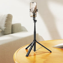 Заредете изображение във визуализатора на галерията – HOCO magnetic selfie stick with wireless remote control tripod K25 black
