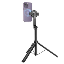 Заредете изображение във визуализатора на галерията – HOCO magnetic selfie stick with wireless remote control tripod K25 black
