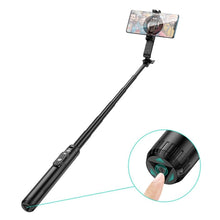 Заредете изображение във визуализатора на галерията – HOCO magnetic selfie stick with wireless remote control tripod K25 black
