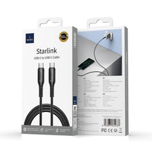 Заредете изображение във визуализатора на галерията – WiWU - Starlink Series Data Cable Wi-C043E USB C to USB C 30W - black
