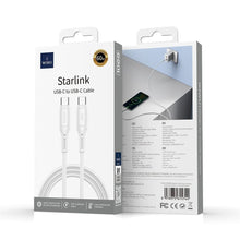 Заредете изображение във визуализатора на галерията – WiWU - Starlink Series Data Cable Wi-C043E USB C to USB C 30W - white
