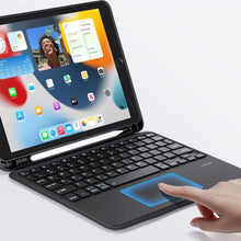 Заредете изображение във визуализатора на галерията – Dux Ducis DK Series Bluetooth Keyboard Case for Apple iPad 7/8/9 10.2''/iPad Air 3/iPad Pro 10.5'' (2017) - Black
