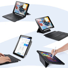 Заредете изображение във визуализатора на галерията – Dux Ducis DK Series Bluetooth Keyboard Case for Apple iPad 7/8/9 10.2''/iPad Air 3/iPad Pro 10.5'' (2017) - Black
