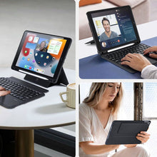 Заредете изображение във визуализатора на галерията – Dux Ducis DK Series Bluetooth Keyboard Case for Apple iPad 7/8/9 10.2''/iPad Air 3/iPad Pro 10.5'' (2017) - Black
