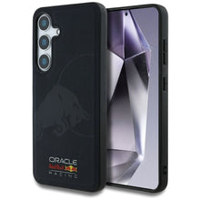 Заредете изображение във визуализатора на галерията – RED BULL futerał do SAMSUNG S25 Ultra RBHMS25L24PUBUFV (Magnetic Meshed PU W/ Debossed Bull) navy
