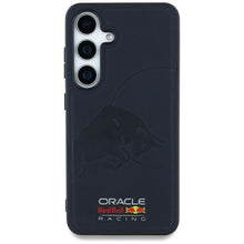 Заредете изображение във визуализатора на галерията – RED BULL futerał do SAMSUNG S25 Ultra RBHMS25L24PUBUFV (Magnetic Meshed PU W/ Debossed Bull) navy
