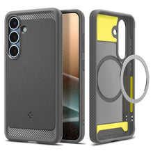 Заредете изображение във визуализатора на галерията – SPIGEN RUGGED ARMOR калъф за MAG compatible with MagSafe for SAMSUNG S25 marble сив
