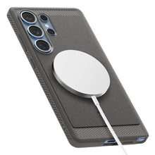 Заредете изображение във визуализатора на галерията – SPIGEN RUGGED ARMOR калъф за MAG compatible with MagSafe for SAMSUNG S25 Ultra marble сив

