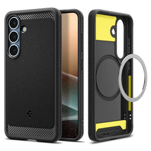 Заредете изображение във визуализатора на галерията – SPIGEN RUGGED ARMOR калъф за MAG compatible with MagSafe for SAMSUNG S25 Plus matte черен
