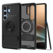 Заредете изображение във визуализатора на галерията – Оригинален гръб SPIGEN SLIM ARMOR MAG compatible with MagSafe for SAMSUNG S25 Ultra черен

