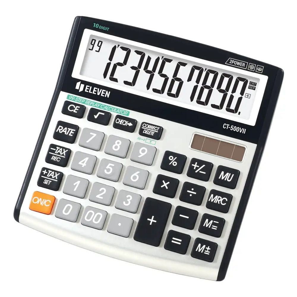 ELEVEN desktop calculator CT500VII black white