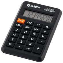 Заредете изображение във визуализатора на галерията – ELEVEN pocket calculator LC310NR black
