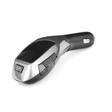 Заредете изображение във визуализатора на галерията – FM bluetooth предавател + USB четец + четец на карти памет X5 черен сребрист
