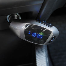 Заредете изображение във визуализатора на галерията – FM bluetooth предавател + USB четец + четец на карти памет X5 черен сребрист
