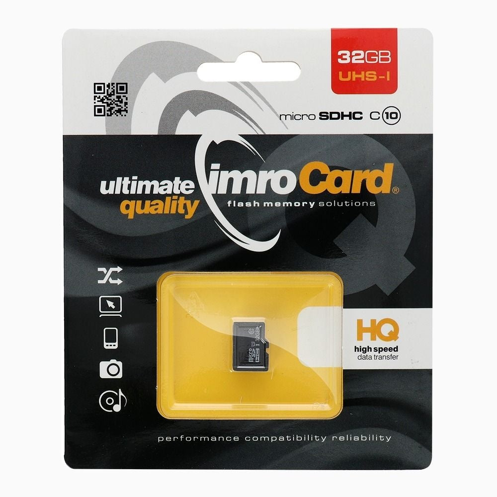 IMRO карта памет microSD 32GB 100MB/s клас 10 UHS I