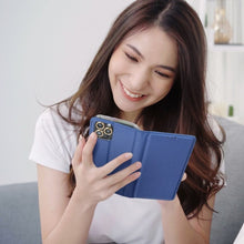 Заредете изображение във визуализатора на галерията – Калъф тип книга SMART за SAMSUNG A7 2018 (A750) тъмно син син
