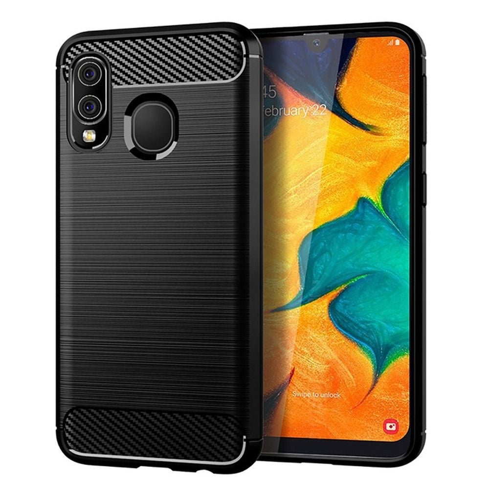 Гръб CARBON за SAMSUNG A40 черен