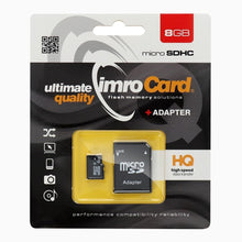 Заредете изображение във визуализатора на галерията – IMRO карта памет microSD 8GB с адаптер SD
