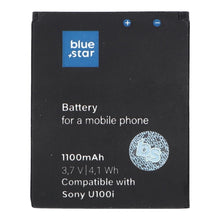Заредете изображение във визуализатора на галерията – BLUE STAR батерия за SONY ERICSSON U100 Yari / J10 / J10i2 ELM / Hazel 1100 mAh

