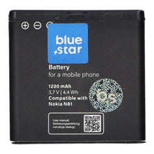 Заредете изображение във визуализатора на галерията – BLUE STAR PREMIUM батерия за NOKIA E51 / N81 / N81 8GB / N82 / N86 1200 mAh
